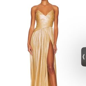 Retrofete Gold Evening Gown